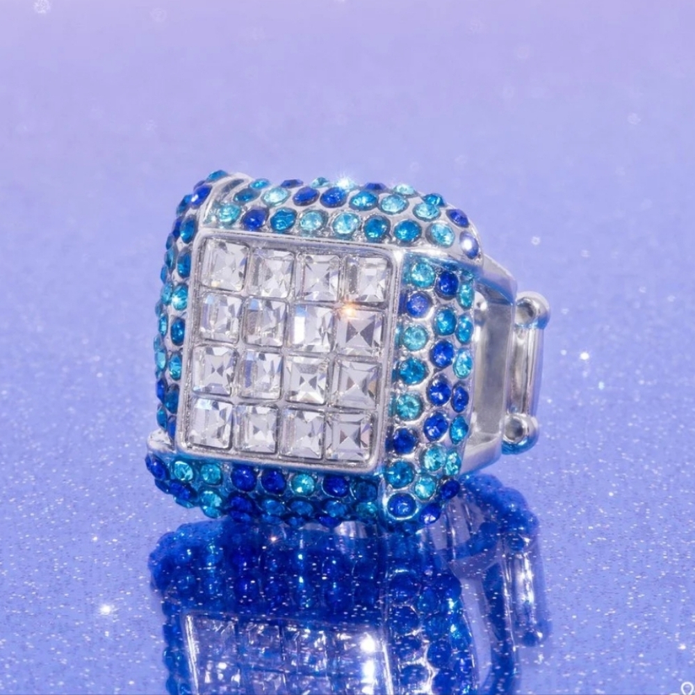 Medium SQUARE BLUE Ring 💍